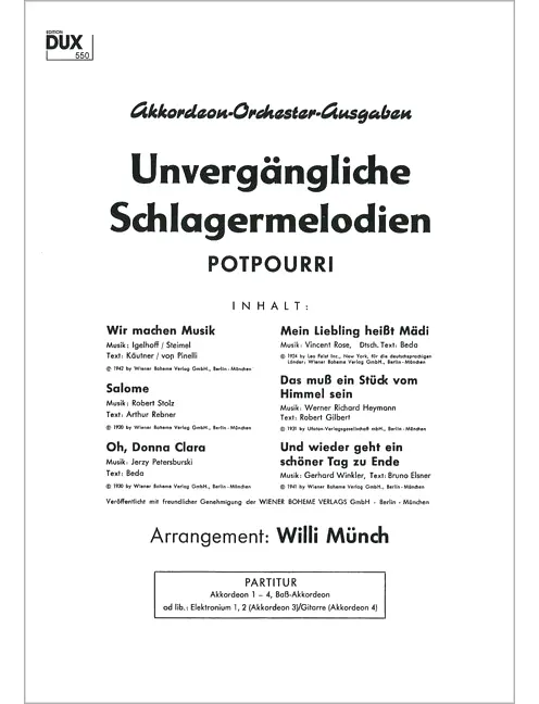 Unvergängliche Schlagermelodien